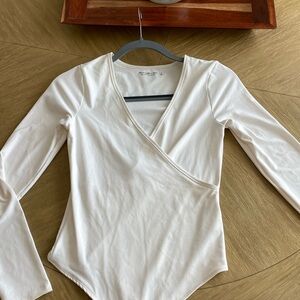 White Abercrombie Bodysuit (S)